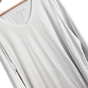 Soft Surroundings Women's 2X Tunic T-Shirt Top Pima Cotton Stretch V-Neck Casual